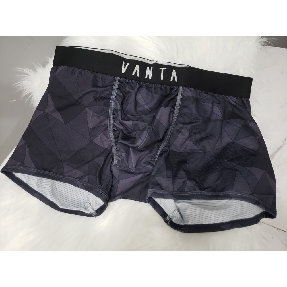 NEW NO TAGS 1 PAIR Vanta Mens Bamboo BRIEF  Ninja + Classic Size large